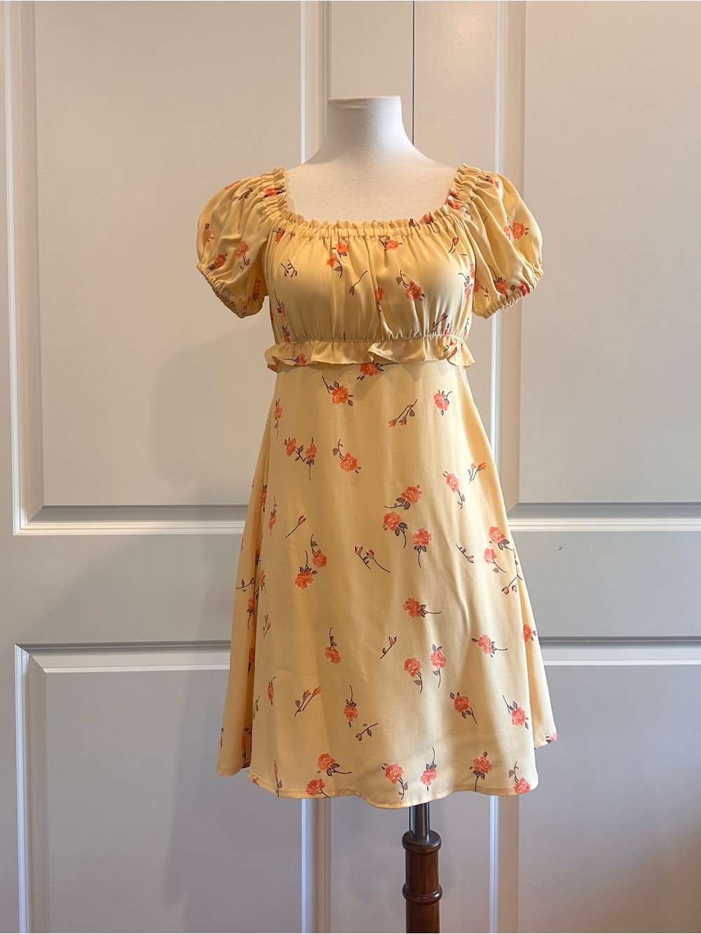 FLYNN SKYE Lou Mini Dress Sunshine Blooms NWOT Size Small